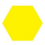 yellow hexagon shape
